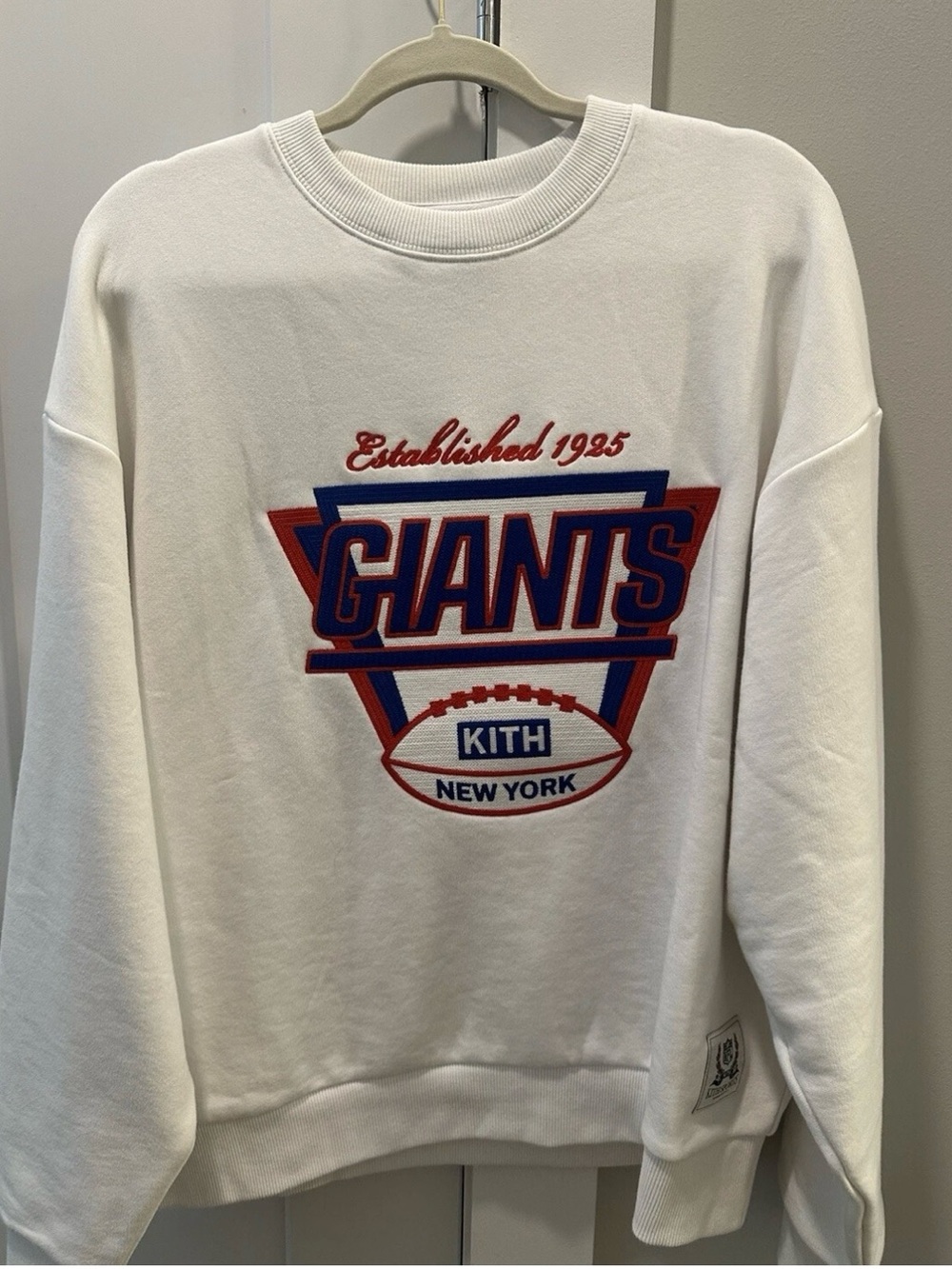 Kith New York Giants White Crewneck Sweatshirt